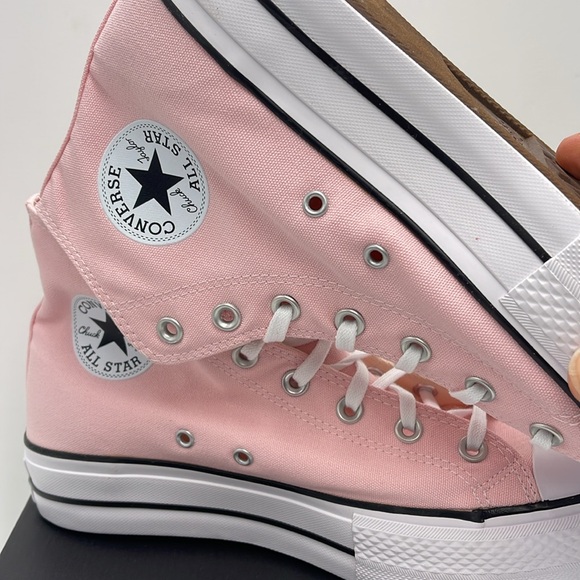 Converse WMNS CTAS LIFT HI DONUT GLAZE/WHITE/BLACK A06507F Platforms Sneakers - Picture 15 of 16